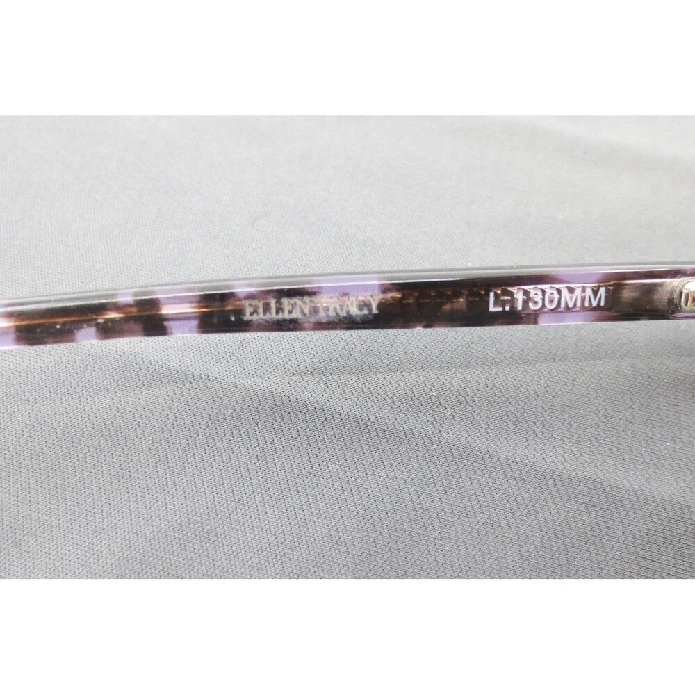 Ellen Tracy Ardee Eyeglasses Purple Tortoise Cat Eye Frames 51-16-130 CV